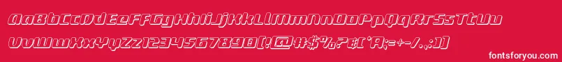 deltaphoenix3dital-Schriftart – Weiße Schriften auf rotem Hintergrund