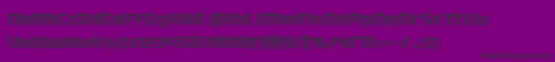 Police deltaphoenixchrome – polices noires sur fond violet