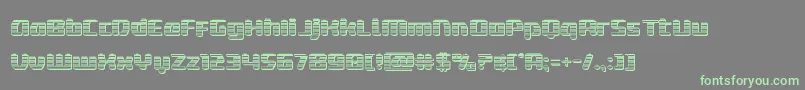 deltaphoenixchrome Font – Green Fonts on Gray Background
