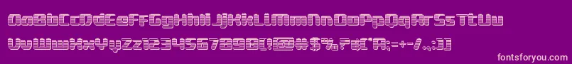 deltaphoenixchrome Font – Pink Fonts on Purple Background