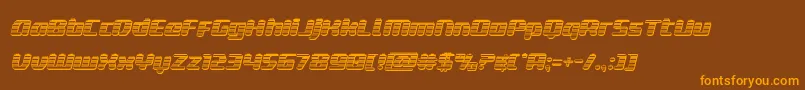Saiba mais sobre a fonte deltaphoenixchromeital Fonte deltaphoenixchromeital – fontes laranjas em um fundo marrom