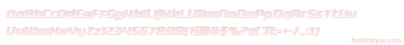 deltaphoenixchromeital Font – Pink Fonts on White Background