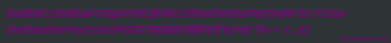 deltaphoenixchromeital Font – Purple Fonts on Black Background