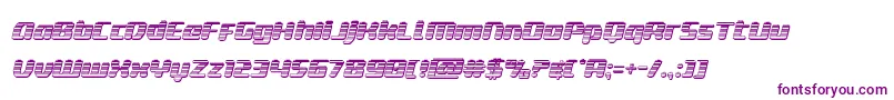 deltaphoenixchromeital Font – Purple Fonts on White Background