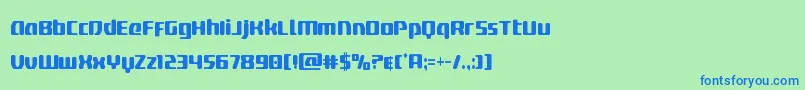 フォントdeltaphoenixcond – 青い文字は緑の背景です。