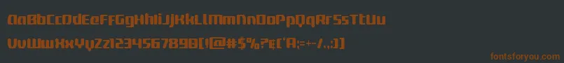 deltaphoenixcond Font – Brown Fonts on Black Background