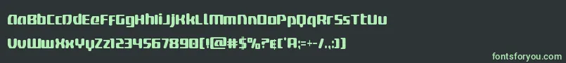 deltaphoenixcond Font – Green Fonts on Black Background