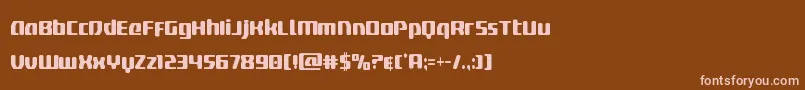 deltaphoenixcond Font – Pink Fonts on Brown Background