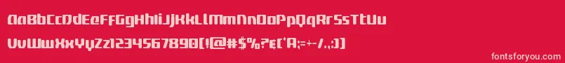 deltaphoenixcond Font – Pink Fonts on Red Background