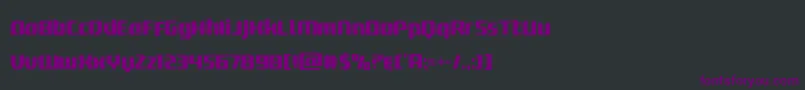 deltaphoenixcond Font – Purple Fonts on Black Background