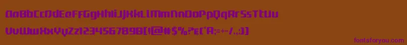 deltaphoenixcond Font – Purple Fonts on Brown Background