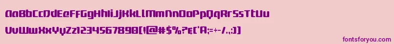 deltaphoenixcond Font – Purple Fonts on Pink Background