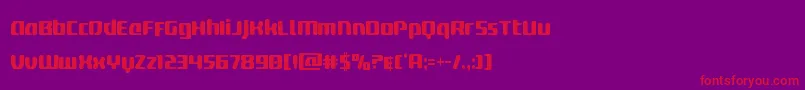 deltaphoenixcond Font – Red Fonts on Purple Background