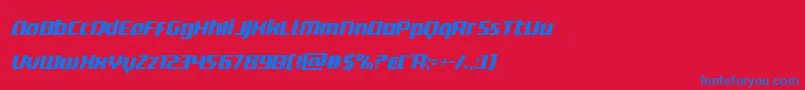 deltaphoenixcondital-fontti – siniset fontit punaisella taustalla