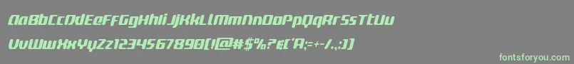 deltaphoenixcondital Font – Green Fonts on Gray Background