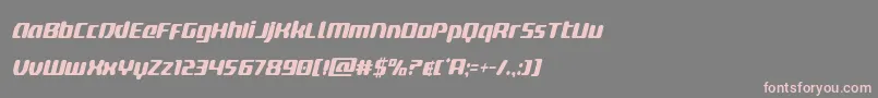 フォントdeltaphoenixcondital – 灰色の背景にピンクのフォント