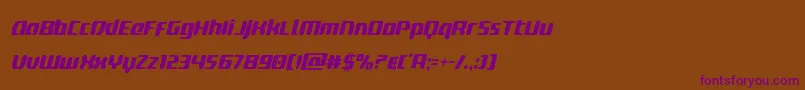 deltaphoenixcondital Font – Purple Fonts on Brown Background