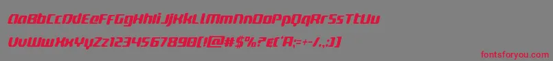 deltaphoenixcondital Font – Red Fonts on Gray Background