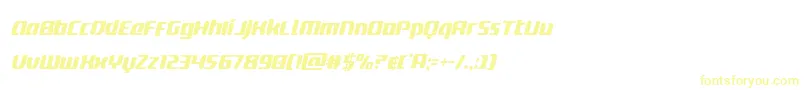 deltaphoenixcondital Font – Yellow Fonts on White Background