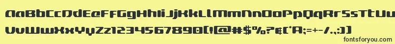 deltaphoenixexpand Font – Black Fonts on Yellow Background