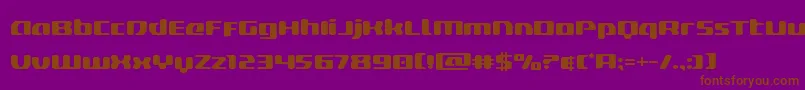 deltaphoenixexpand Font – Brown Fonts on Purple Background