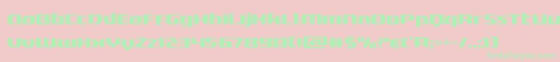 deltaphoenixexpand Font – Green Fonts on Pink Background