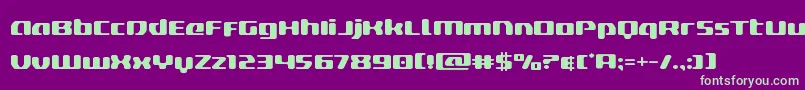 deltaphoenixexpand Font – Green Fonts on Purple Background