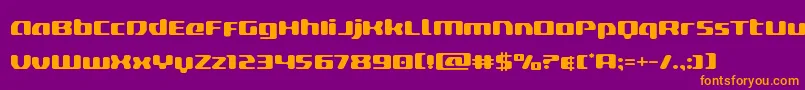 deltaphoenixexpand-Schriftart – Orangefarbene Schriften auf violettem Hintergrund