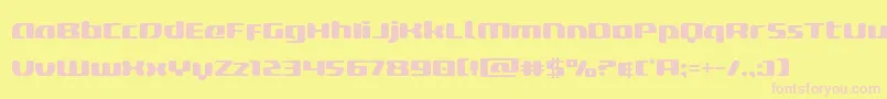 deltaphoenixexpand Font – Pink Fonts on Yellow Background