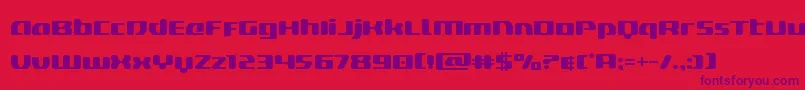 deltaphoenixexpand Font – Purple Fonts on Red Background