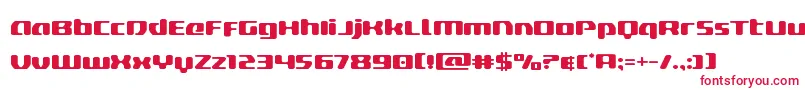 deltaphoenixexpand Font – Red Fonts on White Background