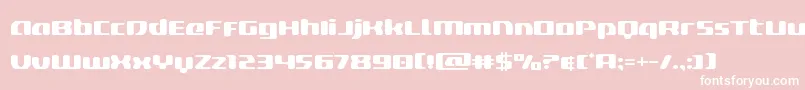 deltaphoenixexpand Font – White Fonts on Pink Background
