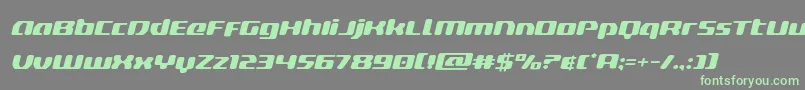 deltaphoenixexpandital Font – Green Fonts on Gray Background