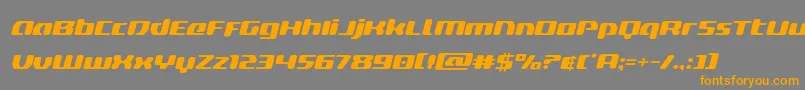 deltaphoenixexpandital Font – Orange Fonts on Gray Background