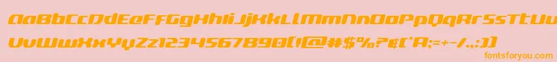 deltaphoenixexpandital Font – Orange Fonts on Pink Background