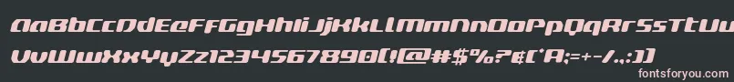 deltaphoenixexpandital Font – Pink Fonts on Black Background