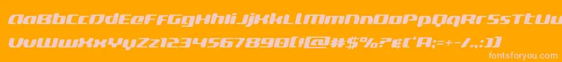 deltaphoenixexpandital Font – Pink Fonts on Orange Background