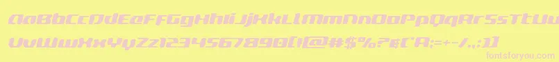 deltaphoenixexpandital Font – Pink Fonts on Yellow Background