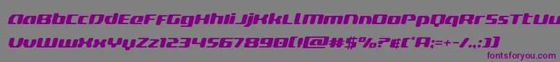 deltaphoenixexpandital Font – Purple Fonts on Gray Background