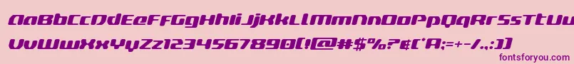 deltaphoenixexpandital Font – Purple Fonts on Pink Background