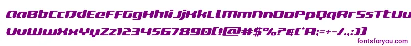 deltaphoenixexpandital Font – Purple Fonts on White Background