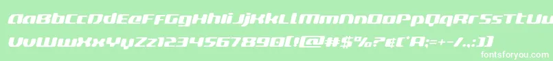 フォントdeltaphoenixexpandital – 緑の背景に白い文字