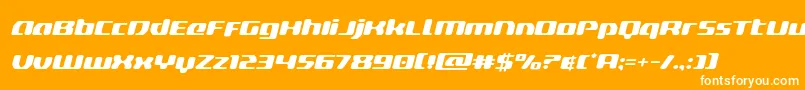 deltaphoenixexpandital Font – White Fonts on Orange Background
