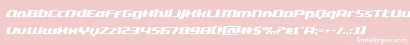 deltaphoenixexpandital Font – White Fonts on Pink Background