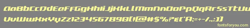 deltaphoenixexpandital Font – Yellow Fonts on Gray Background