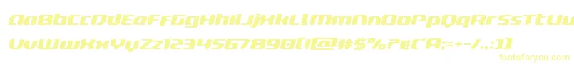 deltaphoenixexpandital Font – Yellow Fonts on White Background