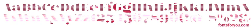 FatFlamingo5Stripes Font – Red Fonts on White Background