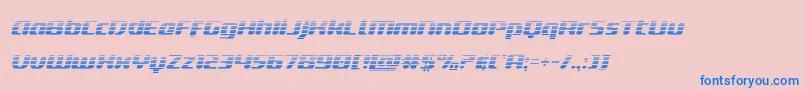deltaphoenixgradital Font – Blue Fonts on Pink Background