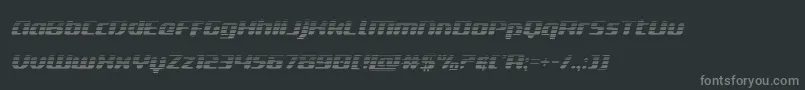 deltaphoenixgradital-Schriftart – Graue Schriften auf schwarzem Hintergrund