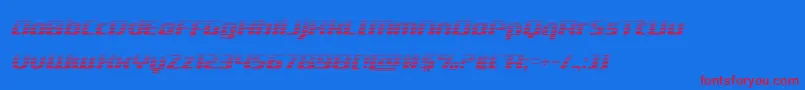 Шрифт deltaphoenixgradital – красные шрифты на синем фоне